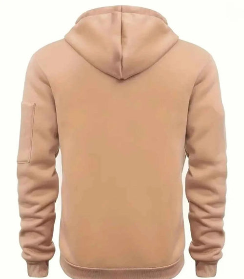 Casual Men's Zip up Hoodie with Kangaroo Pockets (2XL)