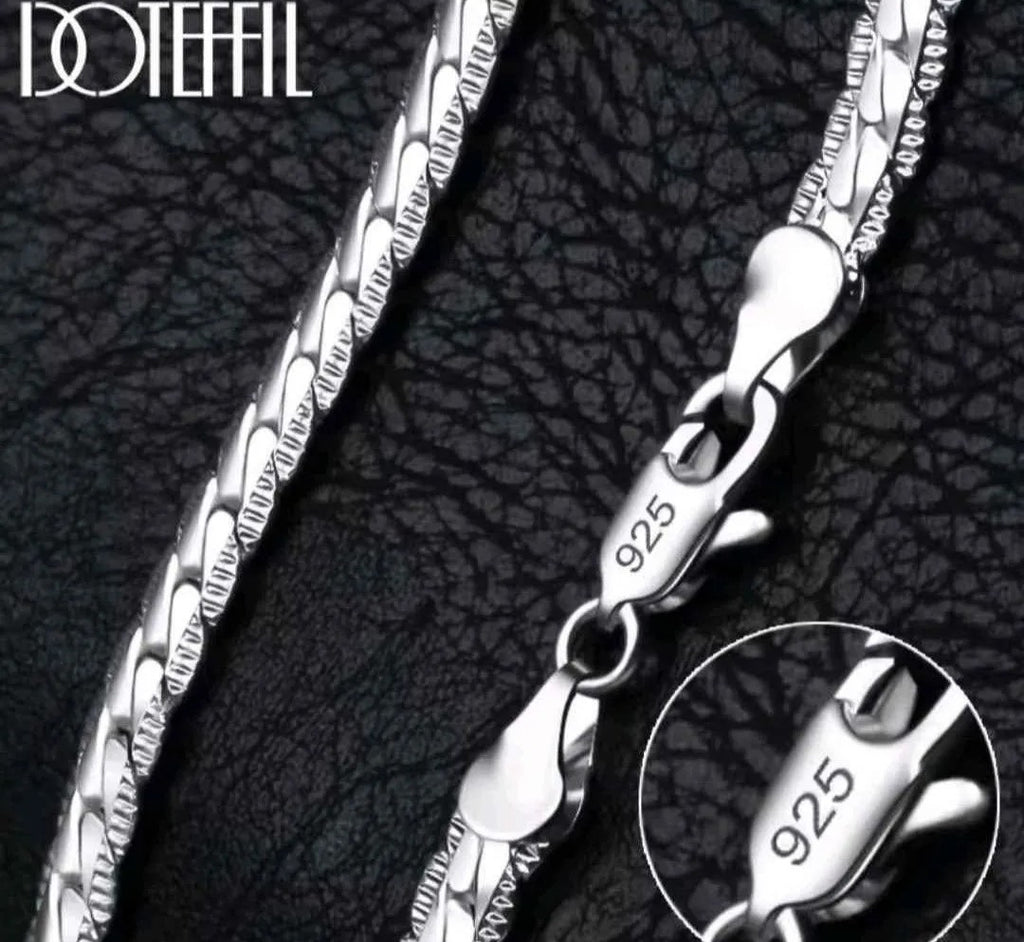 925 Sterling Silver Necklace and Bracelet Set