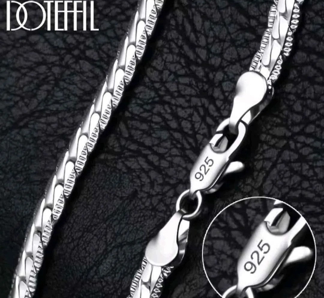 925 Sterling Silver Necklace and Bracelet Set