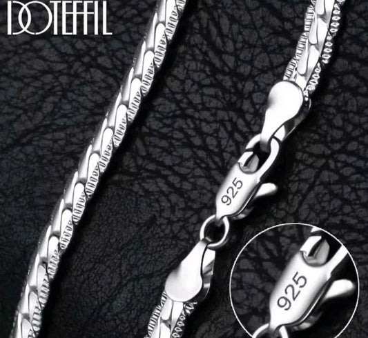 925 Sterling Silver Necklace and Bracelet Set