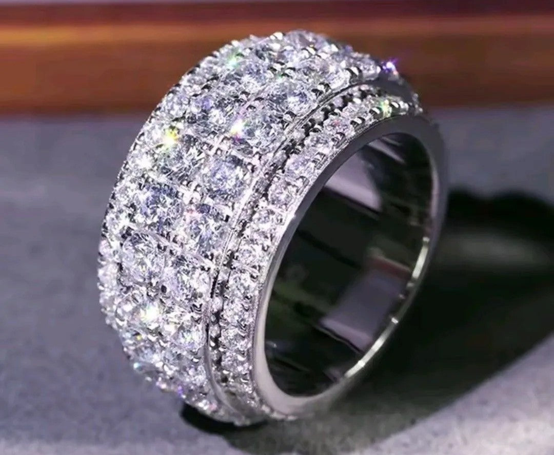 Women Iced Out CZ Ring