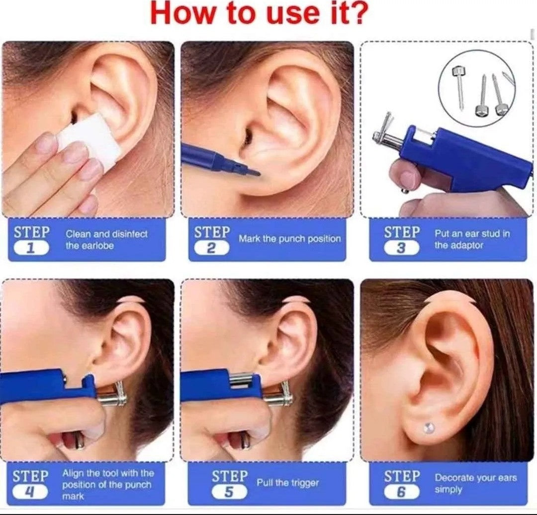 Professional Ear Piercing Gun Kit