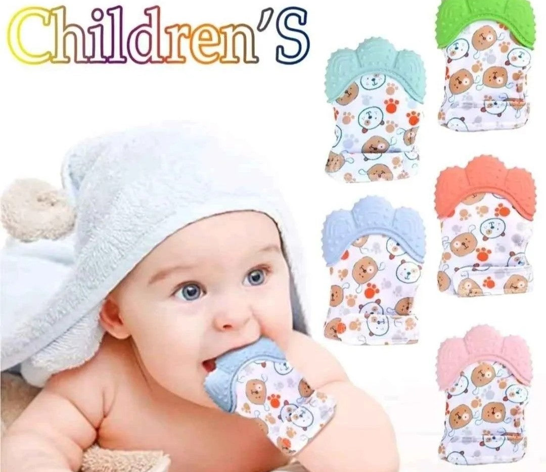 Newborn Teething Silicone Mitten