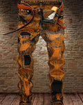 Vintage Distressed Motorcycle Jeans