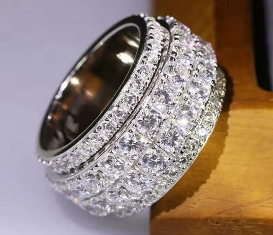 Women Iced Out CZ Ring