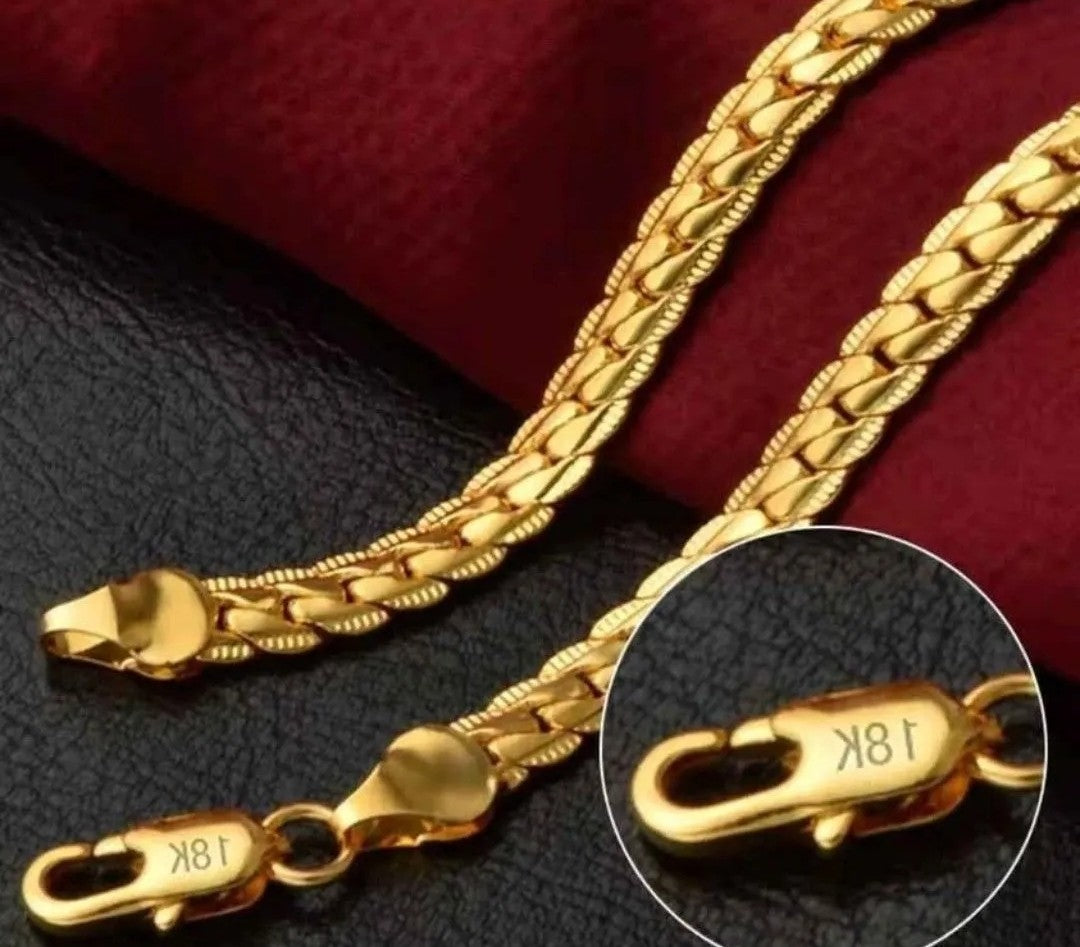 18K Gold Plated Necklace (50cm)