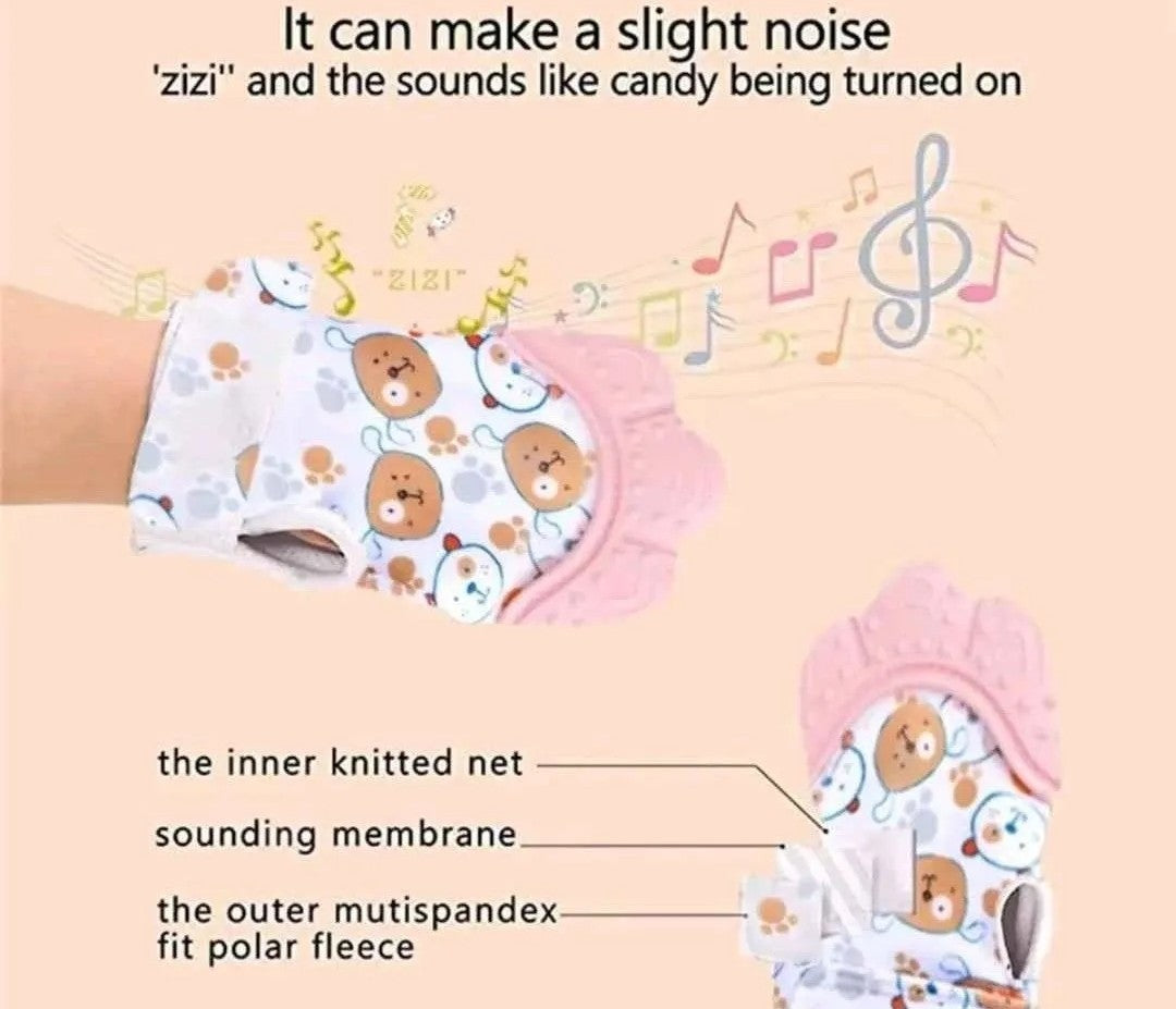Newborn Teething Silicone Mitten